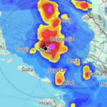 Nakon temperaturnih rekorda dio Dalmacije pogodilo nevrijeme